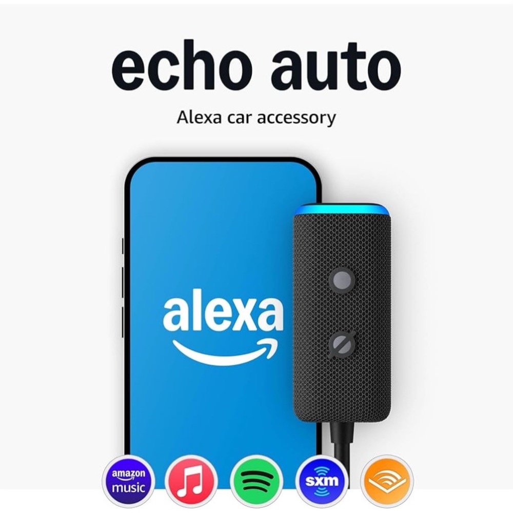 Echo Auto + Alexa Smart Device in Black NIB😀
